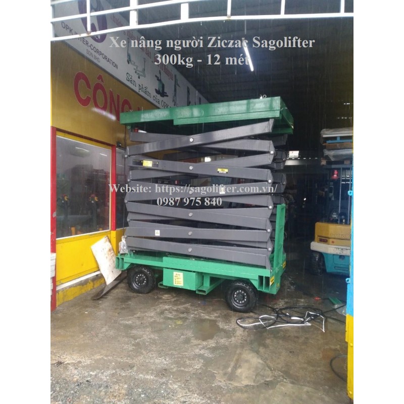 Xe nâng người 300kg 12 mét Sagolifter